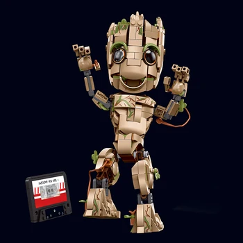 Marvel Treant Groot Strážci Galaxie Stavební Bloky Hračky Cihly Sady Mini Akční Figurky, Model Hračky, Dárky pro Děti, pro Dospělé