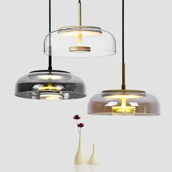 Moderní Osvětlení Závěsná Svítidla LED Svítidla Závěsné svítidlo Jídelna Dekorace Krytý Kuchyňské Skleněné Svítidlo v Minimalistickém
