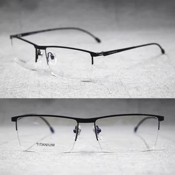 Muži, Jarní Panty Titan Slitiny Brýlové obruby bez Obrouček Polovinu Brýle Rx schopen Brýle, Předpis Brýlí