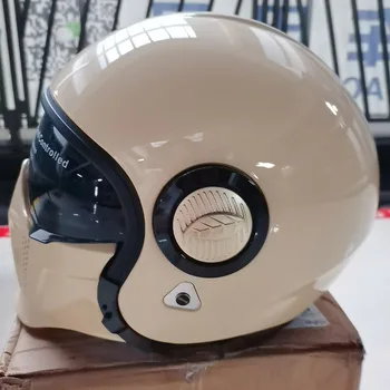 Odnímatelné Polovinu Tváře Helmu Casco Kombinace Open Face Moto Letní Moto Retro Helmy Závodní Klasické Ochranné Capacete