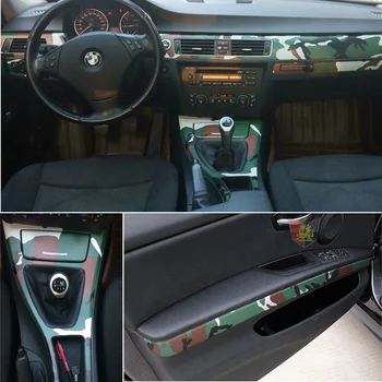 Pro BMW 3 Série E90 2005-2012 Interiéru Centrální Ovládací Panel Madlo Dveří z Uhlíkových Vláken Samolepky, Obtisky Car styling Příslušenstv