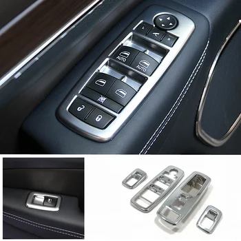 Pro Jeep Grand Cherokee 2014 2015 2016 2017 ABS Chrome Auto, Dveře, Okna, sklo Lift Control Přepnout Panel Kryt Lišty Příslušenství