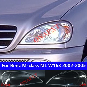 Pro Mercedes-Benz M-Class ML W163 2002-2005 Auto Přední Světlomet Kryt Světlometu Stínidlo Hlavy Lampa světlo, sklo Shell Kryt Objektivu