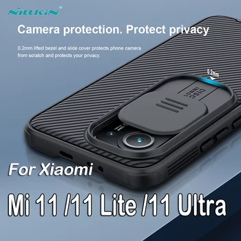 Pro Xiaomi Mi 11 /Mi 11 Lite Pouzdro NILLKIN CamShield Pro Kryt Posuňte Fotoaparát Ochranu Objektivu Pouzdro Pro Xiaomi Mi 11 Ultra Kryt
