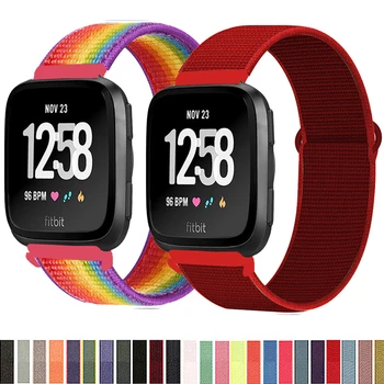Pásek pro Fitbit Versa/Lite/Versa2 kapela Nylon Sport Smyčky Chytré hodinky replacment Watchband Náramek Fitbit Versa 2 kapely