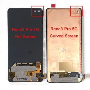 Původní Pro Oppo Reno3 Pro 4G CPH2035 Reno 3 Pro 5G LCD Displej+Dotykový Panel Digitizer Pro Reno 4 Pro 4 4G Pro 5G Displej