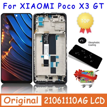 Původní Xiaomi POCO X3 GT Displej LCD Dotykový Displej Digitizér Pro POCO X3GT LCD Náhradní Díly 21061110AG Displej