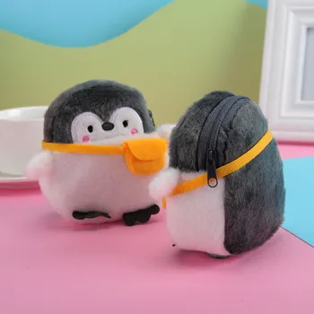 Roztomilý Tučňák Plyšové Mini Peněženka Měkké Pozitivní Energie Penguin Plyšové Mince Kabelku Dívky Milovníky Valentýna Dárky Malá Peněženka Dámy