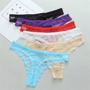 Sexy Low-Pas Ultratenkých G String Transparentní Kalhotky, Ženy, Spodní Prádlo Ženského Pohledu Tanga Sheer Krajkové Spodní Prádlo