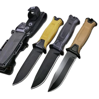 ToughKeng GB1500 Taktické Titanovým povrchem Čepel z Oceli Klasické Vojenské Nože Přežití s Pevnou Čepelí, Nůž Gear