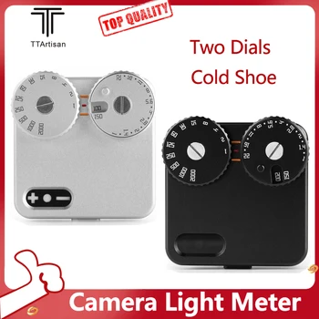 TTArtisan Fotoaparátu expozimetr Dva Číselníky Studené Boty Upevnění 12 ozubená Kola, Rychlost Závěrky, ISO Fotografické Light Meter pro DSLR Fotoaparát