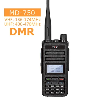 TYT MD-750 DMR Radio Walkie Talkie 5W VHF UHF Radio FM Vysílač CTCSS/DCS, DTMF Dual Time Slot