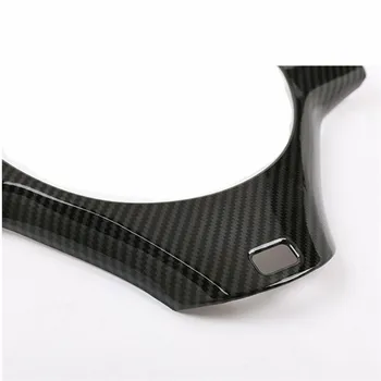 Uhlíkových Vláken Styling Auto Volantu Panel Přepínač Tlačítko Kryt Střihu Tvarování Nálepka Pro BMW 3 Series M3 E90 E91 E92 E93 05