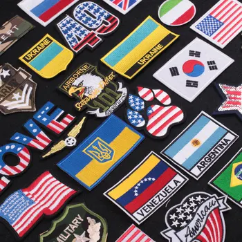 Ukrajina Vojenská nášivka Národní Vlajky, Výšivky, Nášivky na Oděvy Thermoadhesive Opravy Batoh Opravy DIY Vlastní Odznak