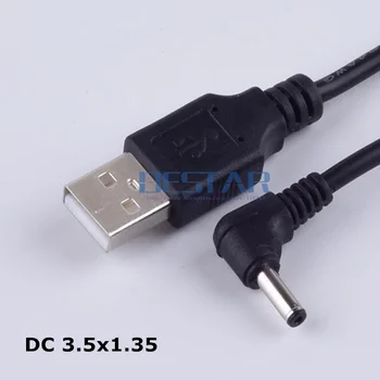 USB A DC 3,5 mm/1,35 mm 5 v DC Barrel Jack Napájecí Kabel typ M 1m 3 metrů