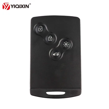 YIQIXIN 4 Tlačítko Pro Renault Laguna, Koleos Megane Fob Dálkové Smart Karty Klíč Pouzdro S-li Vložit Malý Klíč Blade Originální Klíč Shell
